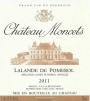 Chateau Moncets  2011 Front Label