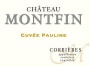 Chateau Montfin Corbieres Cuvee Pauline 2014 Front Label