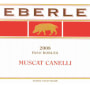 Eberle Canelli Muscat 2008 Front Label