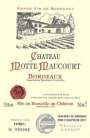 Chateau Motte Maucourt  2012 Front Label