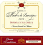 Chateau Moulin de Beausejour Bordeaux Superieur 2009 Front Label