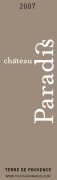 Chateau Paradis Coteaux d'Aix-en-Provence Terre de Provence Rouge 2007 Front Label
