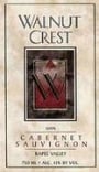Walnut Crest Cabernet Sauvignon 2000 Front Label
