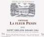 Chateau Penin Saint Emilion Chateau La Fleur Penin Grand Cru 2012 Front Label