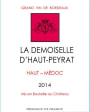 Chateau Peyrat-Fourthon La Demoiselle d'Haut-Peyrat 2014 Front Label