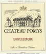 Chateau Pomys Saint Estephe 2012 Front Label
