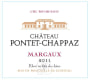 Chateau Pontet Chappaz  2011 Front Label