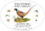 Teutonic Crow Valley Vineyard Pinot Gris 2012 Front Label