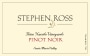 Stephen Ross Bien Nacido Vineyard Pinot Noir 2011 Front Label