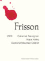Frisson Wines Diamond Mountain District Cabernet Sauvignon 2009  Front Label