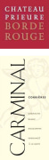 Chateau Prieure Borde Rouge Corbieres Carminal 2012 Front Label