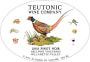 Teutonic Bellpine Vineyards Pinot Noir 2013 Front Label