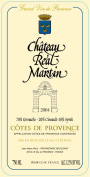 Chateau Real Martin Cotes de Provence Rouge 2004 Front Label
