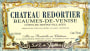 Chateau Redortier Beaumes-de-Venise 2003 Front Label