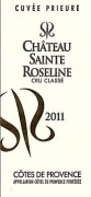 Chateau Sainte-Roseline Cotes de Provence Cuvee Prieure Cru Classe Rouge 2011 Front Label