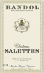 Chateau de Salettes Bandol Blanc 2014 Front Label