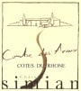 Chateau Simian Cotes du Rhone Combe des Avaux 2012 Front Label