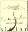 Chateau Simian Cotes du Rhone Combe des Avaux Blanc 2015 Front Label