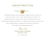 Ghostwriter Aptos Creek Vineyard Pinot Noir 2013 Front Label