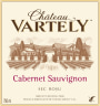 Chateau Vartely Cabernet Sauvignon 2013 Front Label