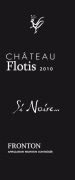 Chemin de Flotis Si Noire 2010 Front Label