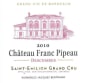 Cheval Quancard Chateau Franc Pipeau Descombes 2010 Front Label