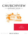 Churchview Estate Shiraz 2007 Front Label