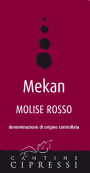 Claudio Cipressi Molise Mekan Rosso 2008 Front Label
