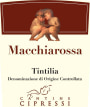 Claudio Cipressi Tintilia del Molise Macchiarossa 2008 Front Label