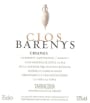 Clos Barenys Crianza 2005 Front Label