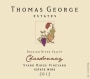 Thomas George  Starr Ridge Vineyard Chardonnay 2012 Front Label