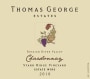 Thomas George  Starr Ridge Vineyard Chardonnay 2010 Front Label