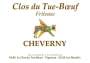 Clos Tue-Boeuf Cheverny Frileuse 2014 Front Label