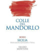 Feudo Montoni Colle del Mandorlo Sicilia Rosso 2012 Front Label