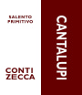 Conti Zecca Salento Cantalupi Primitivo Rosso 2009 Front Label