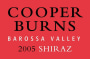 Cooper Burns Wines Shiraz 2005 Front Label