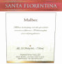Cooperativa La Riojana Santa Florentina Malbec 2013 Front Label