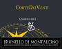 Corte dei Venti Brunello di Montalcino  Quattroventi 2011 Front Label