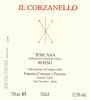 Corzano e Paterno Toscana Il Corzanello Rosso 2014 Front Label