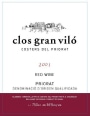 Costers del Priorat Gran Clos Vilo 2001 Front Label