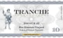 Tranche Cellars Blue Mountain Vineyard Syrah 2010 Front Label