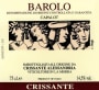 Crissante Alessandria Barolo Capalot 2009 Front Label