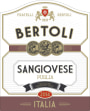 Bertoli Puglia Sangiovese 2014 Front Label