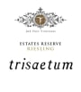 Trisaetum Estates Reserve Dry Riesling 2014 Front Label