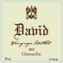 David & Nadia Grenache 2015 Front Label