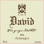 David & Nadia Aristargos 2014 Front Label