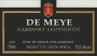 De Meye Wines Cabernet Sauvignon 2008 Front Label