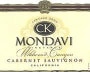 CK Mondavi Cabernet Sauvignon 1999 Front Label