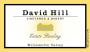 David Hill Winery Estate Riesling 2013 Front Label