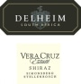 Delheim Wines Vera Cruz Estate Shiraz 2012 Front Label